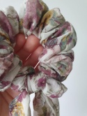 Bawełniana gumka scrunchie MIDI ze wstążką
