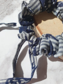 Bawełniana gumka scrunchie ze wstążką MINI