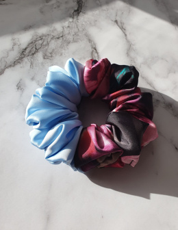 Satynowa gumka scrunchie MIDI